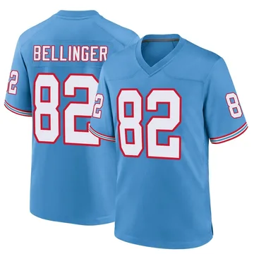 Youth Daniel Bellinger Tennessee Titans Nike Game Oilers Throwback Alternate Jersey - Light Blue