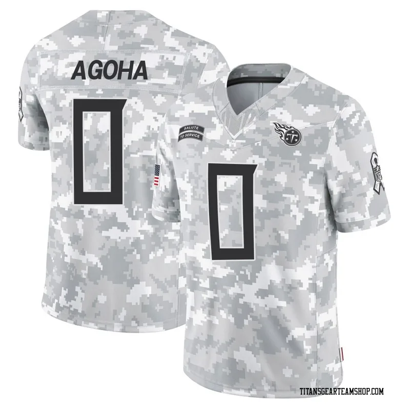 Youth David Agoha Tennessee Titans Nike Limited 2024 Salute to Service Jersey - Arctic Camo