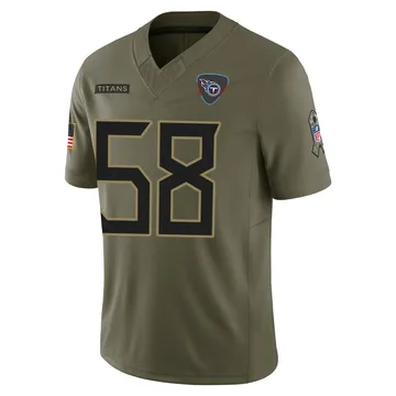 Youth David Ebuka Agoha Tennessee Titans Nike Limited 2025 Salute to Service Jersey - Olive