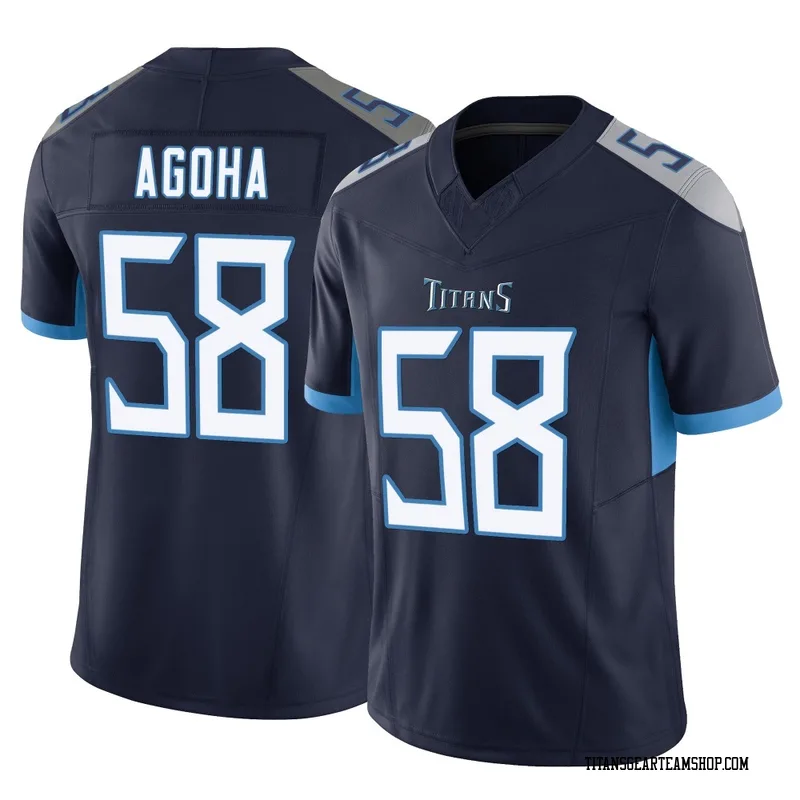 Youth David Ebuka Agoha Tennessee Titans Nike Limited Vapor F.U.S.E. Jersey - Navy