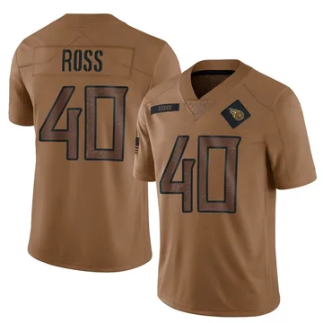 Youth Davion Ross Tennessee Titans Nike Limited 2023 Salute To Service Jersey - Brown