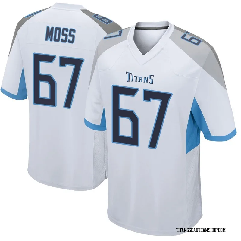 Youth Drew Moss Tennessee Titans Nike Game Jersey - White