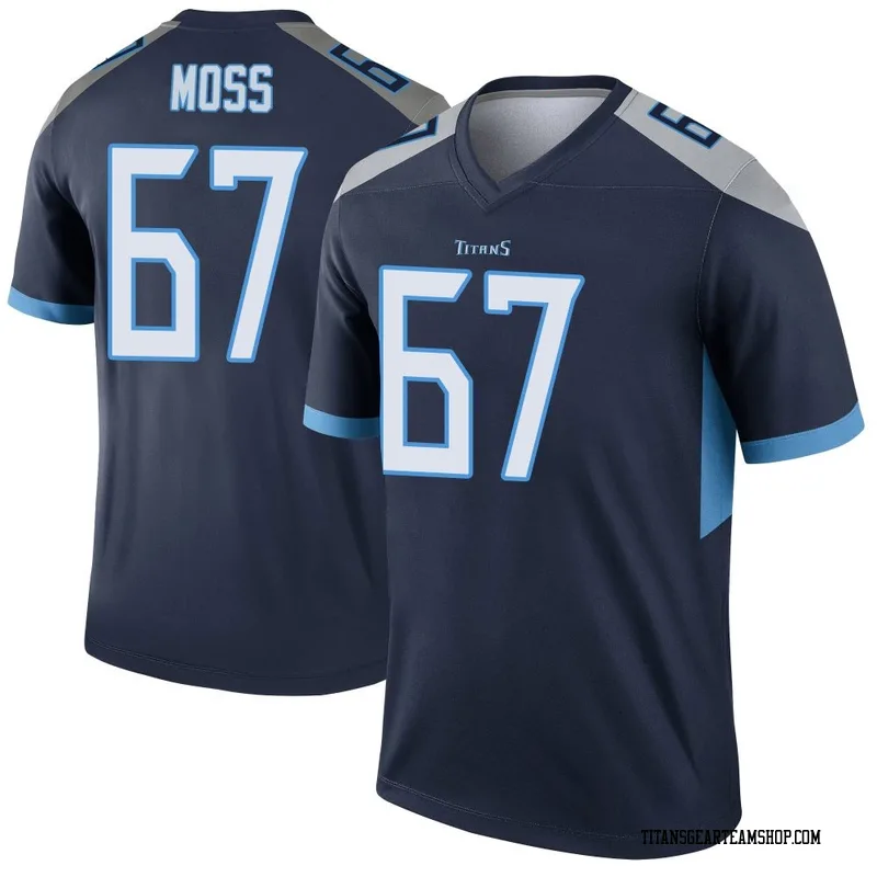 Youth Drew Moss Tennessee Titans Nike Legend Jersey - Navy