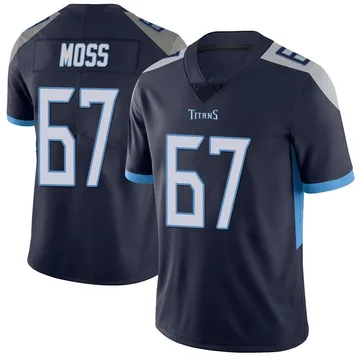 Youth Drew Moss Tennessee Titans Nike Limited Vapor Untouchable Jersey - Navy