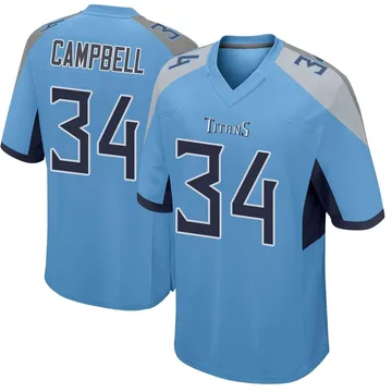 Youth Earl Campbell Tennessee Titans Nike Game Jersey - Light Blue