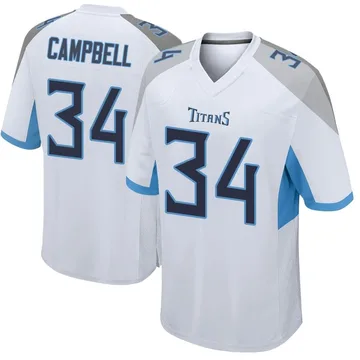 Youth Earl Campbell Tennessee Titans Nike Game Jersey - White