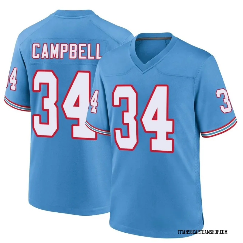 Youth Earl Campbell Tennessee Titans Nike Game Oilers Throwback Alternate Jersey - Light Blue