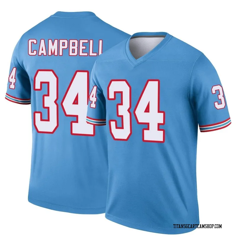 Youth Earl Campbell Tennessee Titans Nike Legend Oilers Throwback Jersey - Light Blue