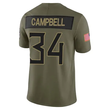 Youth Earl Campbell Tennessee Titans Nike Limited 2025 Salute to Service Jersey - Olive