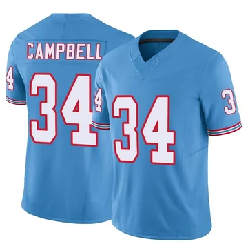 Youth Earl Campbell Tennessee Titans Nike Limited Vapor F.U.S.E. Jersey - Light Blue