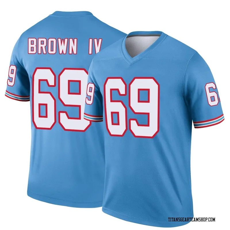 Youth Earnest Brown IV Tennessee Titans Nike Legend Oilers Throwback Jersey - Light Blue