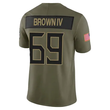 Youth Earnest Brown IV Tennessee Titans Nike Limited 2025 Salute to Service Jersey - Olive