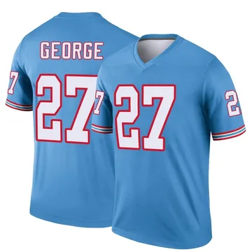 Youth Eddie George Tennessee Titans Nike Legend Oilers Throwback Jersey - Light Blue