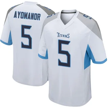 Youth Elic Ayomanor Tennessee Titans Nike Game Jersey - White