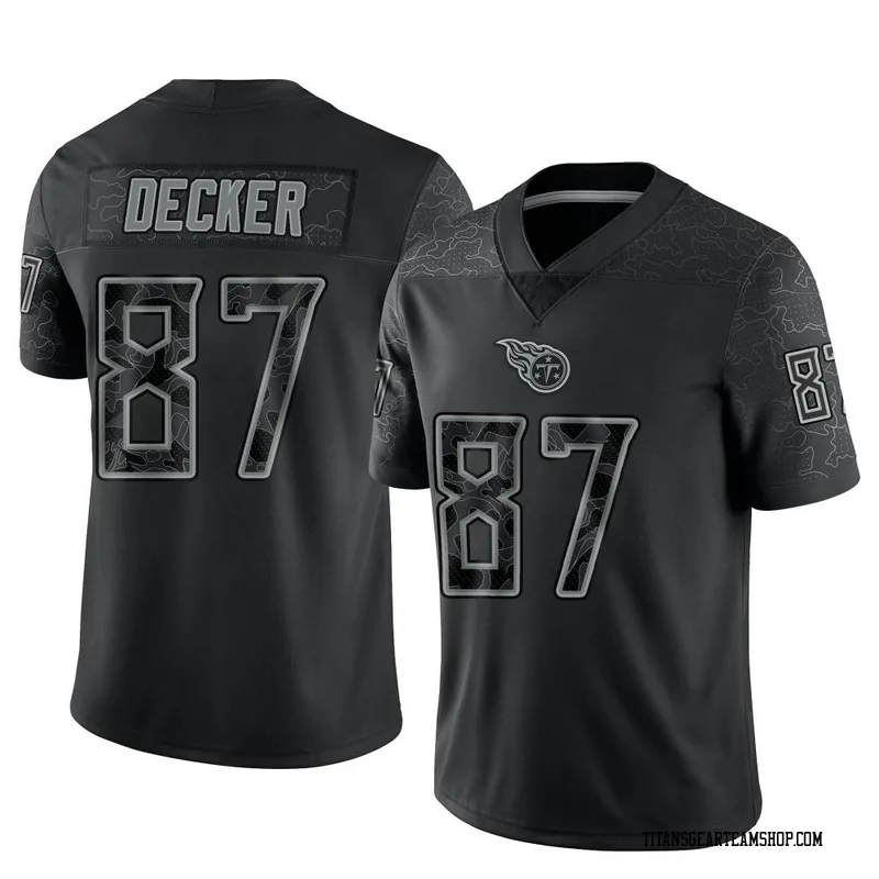 Youth Eric Decker Tennessee Titans Nike Limited Reflective Jersey - Black
