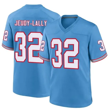 Youth Gabe Jeudy-Lally Tennessee Titans Nike Game Oilers Throwback Alternate Jersey - Light Blue