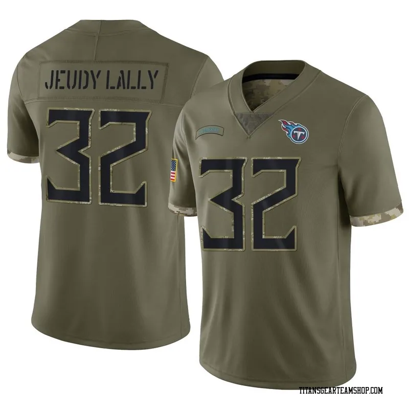 Youth Gabe Jeudy-Lally Tennessee Titans Nike Limited 2022 Salute To Service Jersey - Olive