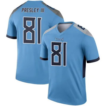 Youth Hal Presley III Tennessee Titans Nike Legend Jersey - Light Blue