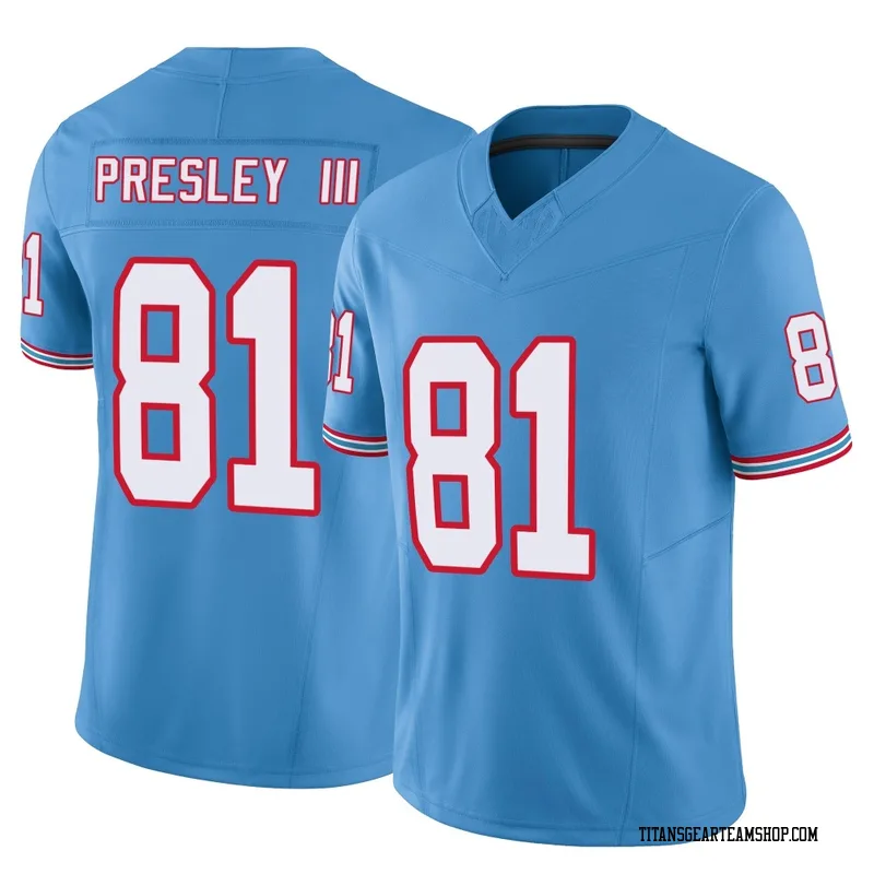 Youth Hal Presley III Tennessee Titans Nike Limited Vapor F.U.S.E. Jersey - Light Blue