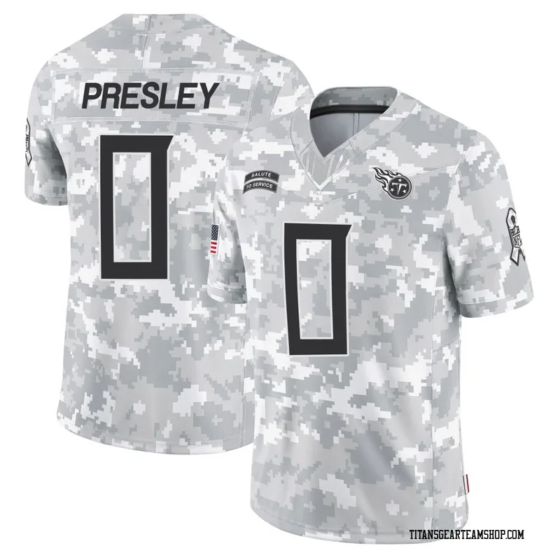 Youth Hal Presley Tennessee Titans Nike Limited 2024 Salute to Service Jersey - Arctic Camo