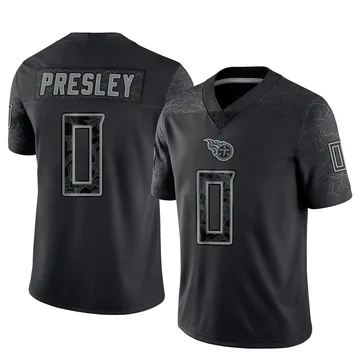 Youth Hal Presley Tennessee Titans Nike Limited Reflective Jersey - Black