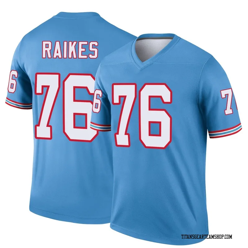 Youth Isaiah Raikes Tennessee Titans Nike Legend Oilers Throwback Jersey - Light Blue