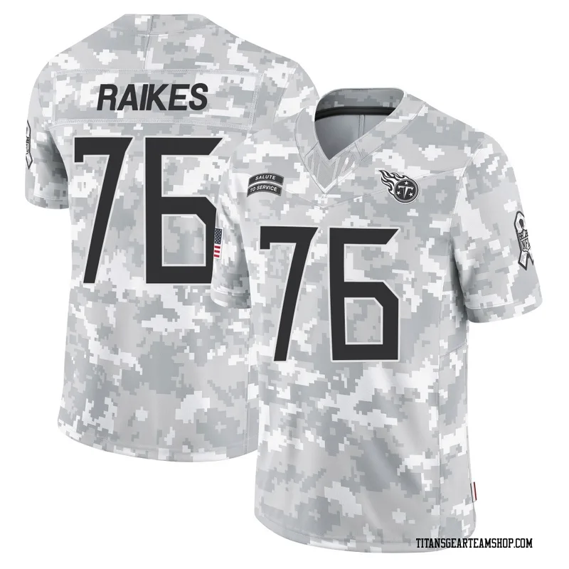 Youth Isaiah Raikes Tennessee Titans Nike Limited 2024 Salute to Service Jersey - Arctic Camo