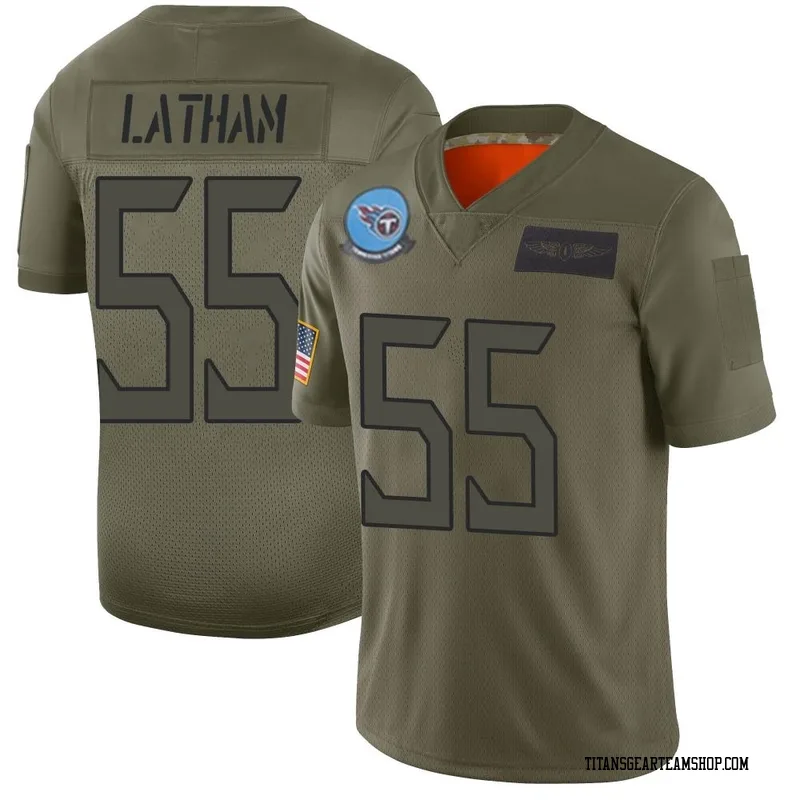 Youth JC Latham Tennessee Titans Nike Limited 2019 Salute to Service Jersey - Camo