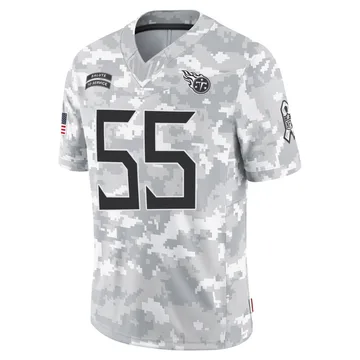 Youth JC Latham Tennessee Titans Nike Limited 2024 Salute to Service Jersey - Arctic Camo