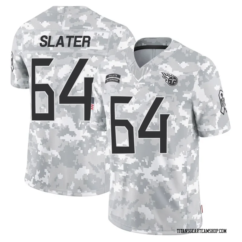 Youth Jackson Slater Tennessee Titans Nike Limited 2024 Salute to Service Jersey - Arctic Camo