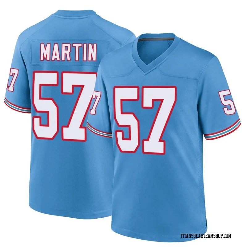 Youth Jacob Martin Tennessee Titans Nike Game Oilers Throwback Alternate Jersey - Light Blue