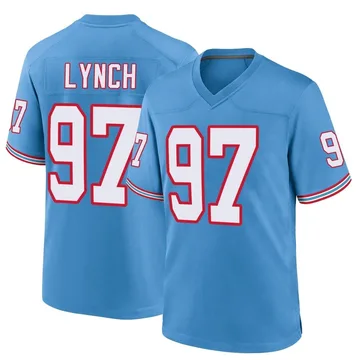 Youth James Lynch Tennessee Titans Nike Game Oilers Throwback Alternate Jersey - Light Blue