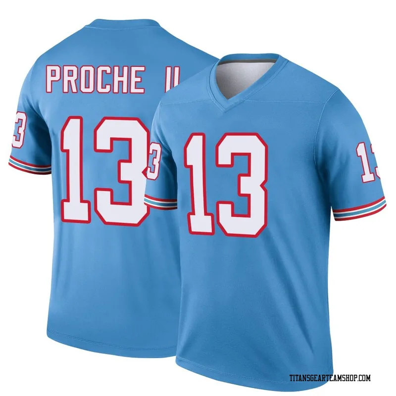 Youth James Proche II Tennessee Titans Nike Legend Oilers Throwback Jersey - Light Blue