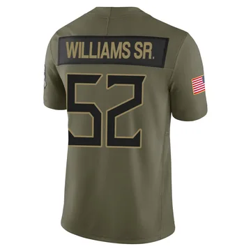 Youth James Williams Sr. Tennessee Titans Nike Limited 2025 Salute to Service Jersey - Olive