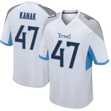 Youth Jaren Kanak Tennessee Titans Nike Game Jersey - White