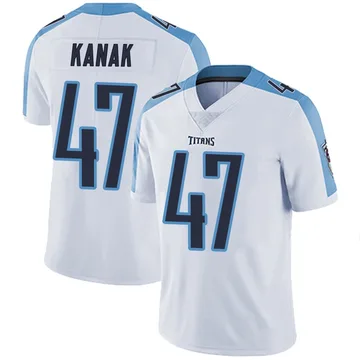 Youth Jaren Kanak Tennessee Titans Nike Limited Vapor Untouchable Jersey - White