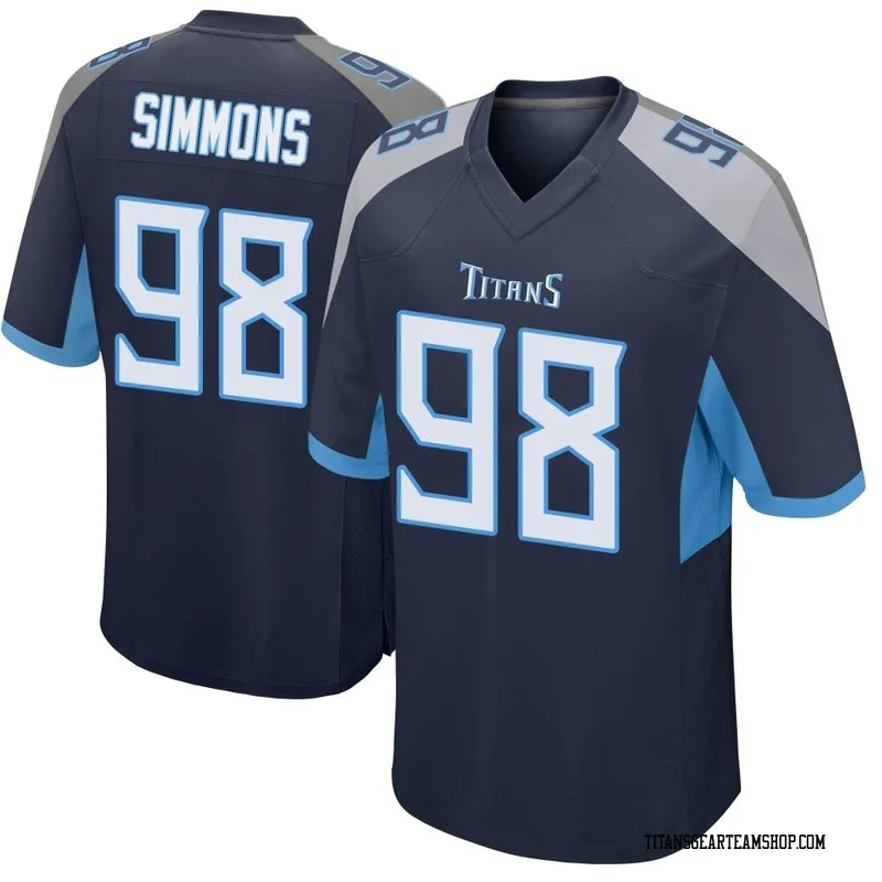 Youth Jeffery Simmons Tennessee Titans Nike Game Jersey - Navy