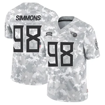 Youth Jeffery Simmons Tennessee Titans Nike Limited 2024 Salute to Service Jersey - Arctic Camo