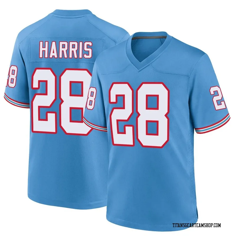 Youth Jermari Harris Tennessee Titans Nike Game Oilers Throwback Alternate Jersey - Light Blue