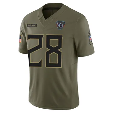 Youth Jermari Harris Tennessee Titans Nike Limited 2025 Salute to Service Jersey - Olive
