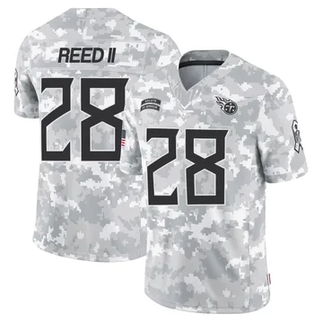 Youth Jerrick Reed II Tennessee Titans Nike Limited 2024 Salute to Service Jersey - Arctic Camo