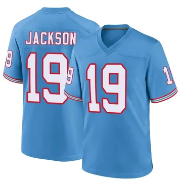 Youth Jha'Quan Jackson Tennessee Titans Nike Game Oilers Throwback Alternate Jersey - Light Blue