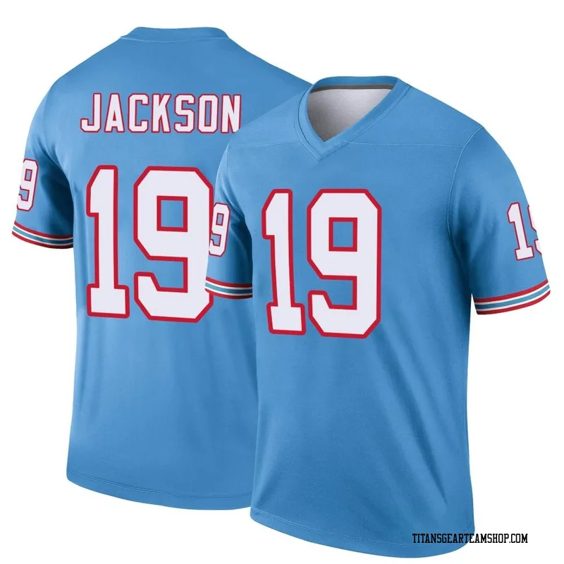 Youth Jha'Quan Jackson Tennessee Titans Nike Legend Oilers Throwback Jersey - Light Blue