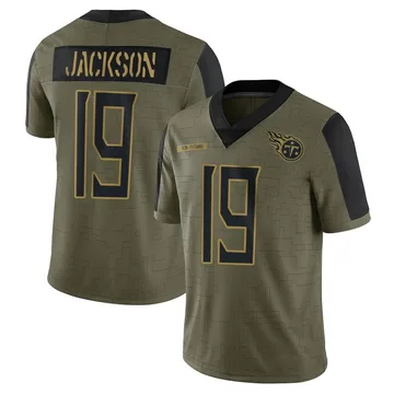 Youth Jha'Quan Jackson Tennessee Titans Nike Limited 2021 Salute To Service Jersey - Olive