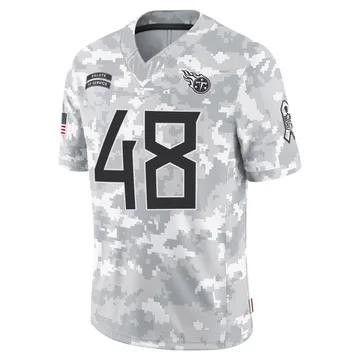 Youth Joe Bachie Tennessee Titans Nike Limited 2024 Salute to Service Jersey - Arctic Camo