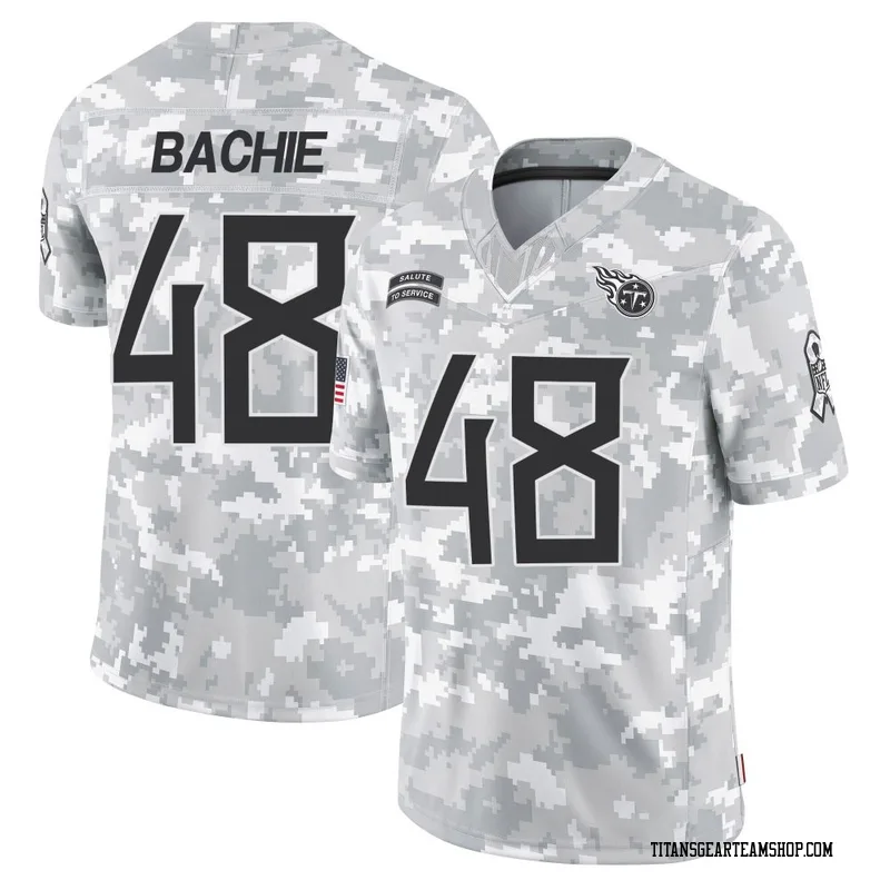 Youth Joe Bachie Tennessee Titans Nike Limited 2024 Salute to Service Jersey - Arctic Camo