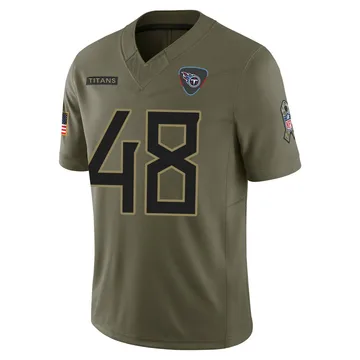 Youth Joe Bachie Tennessee Titans Nike Limited 2025 Salute to Service Jersey - Olive