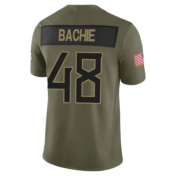 Youth Joe Bachie Tennessee Titans Nike Limited 2025 Salute to Service Jersey - Olive