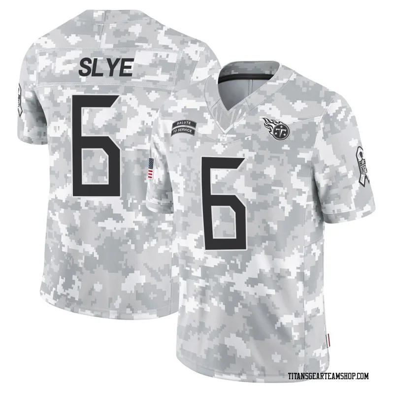 Youth Joey Slye Tennessee Titans Nike Limited 2024 Salute to Service Jersey - Arctic Camo