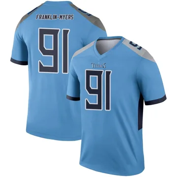 Youth John Franklin-Myers Tennessee Titans Nike Legend Jersey - Light Blue